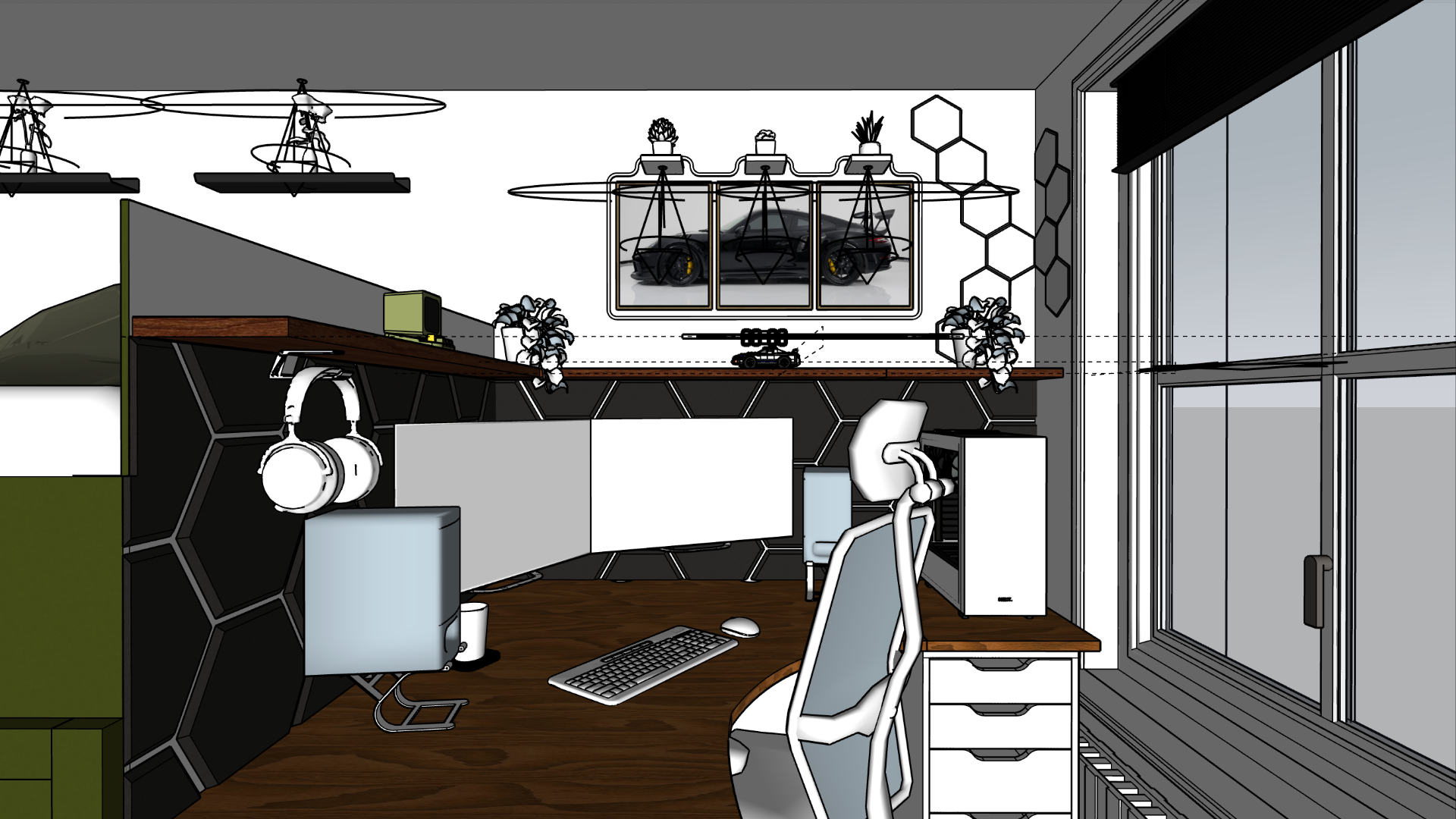 Slaapkamer — sketchup